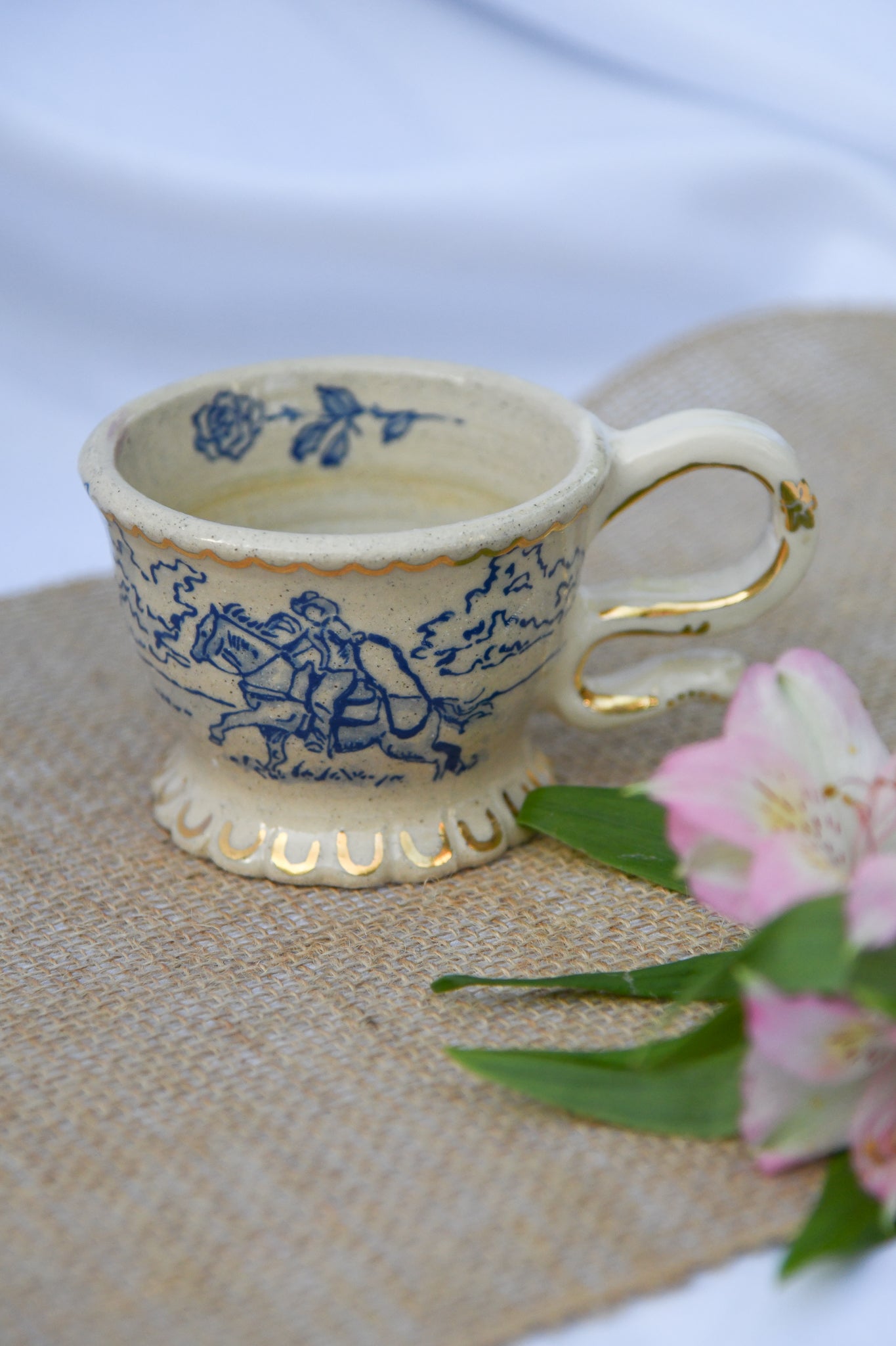 Blue & Gold Teacup
