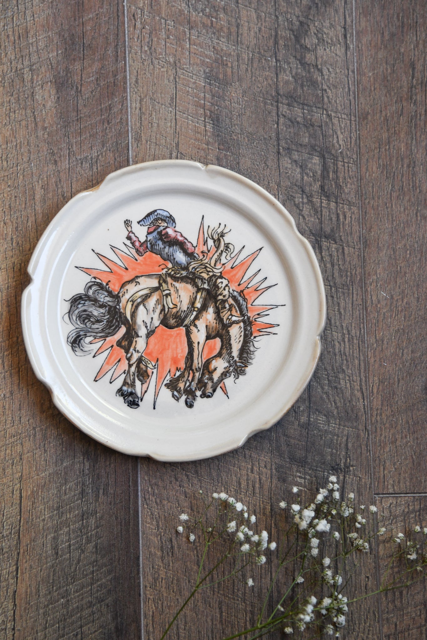 Bucking Horse Plate
