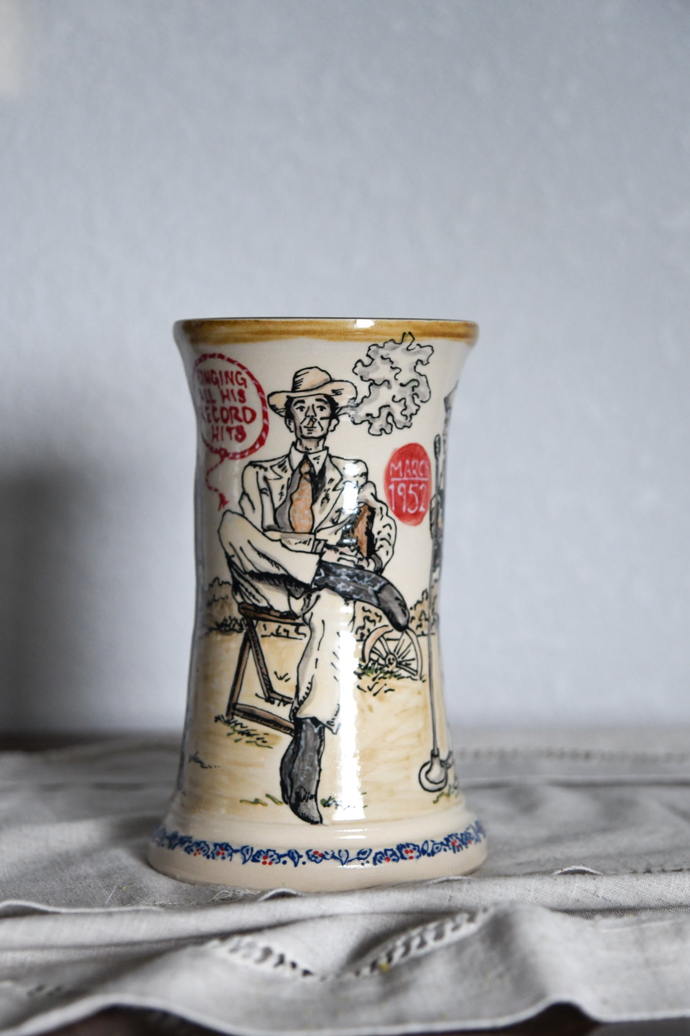 Hank Williams Vase