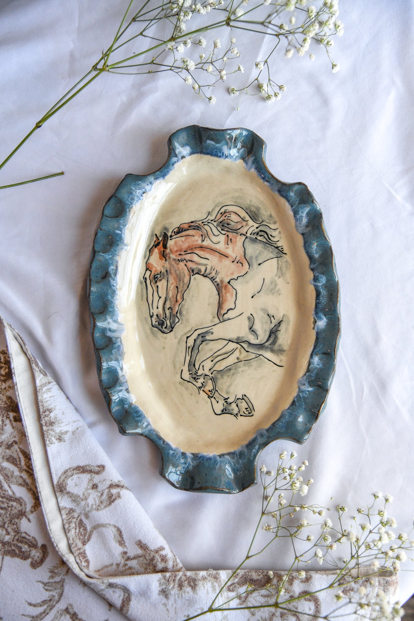 Horse in Movement Platter