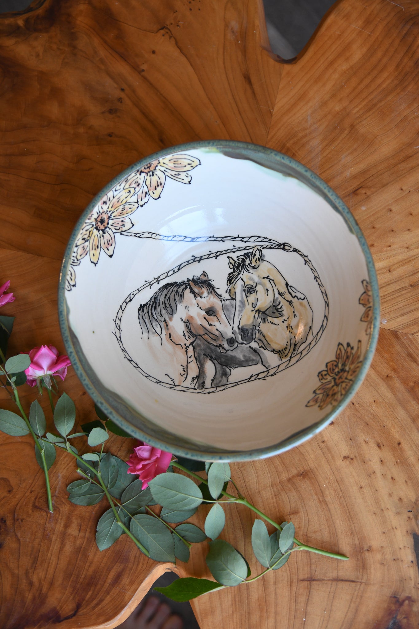 Large Horse Bowl
