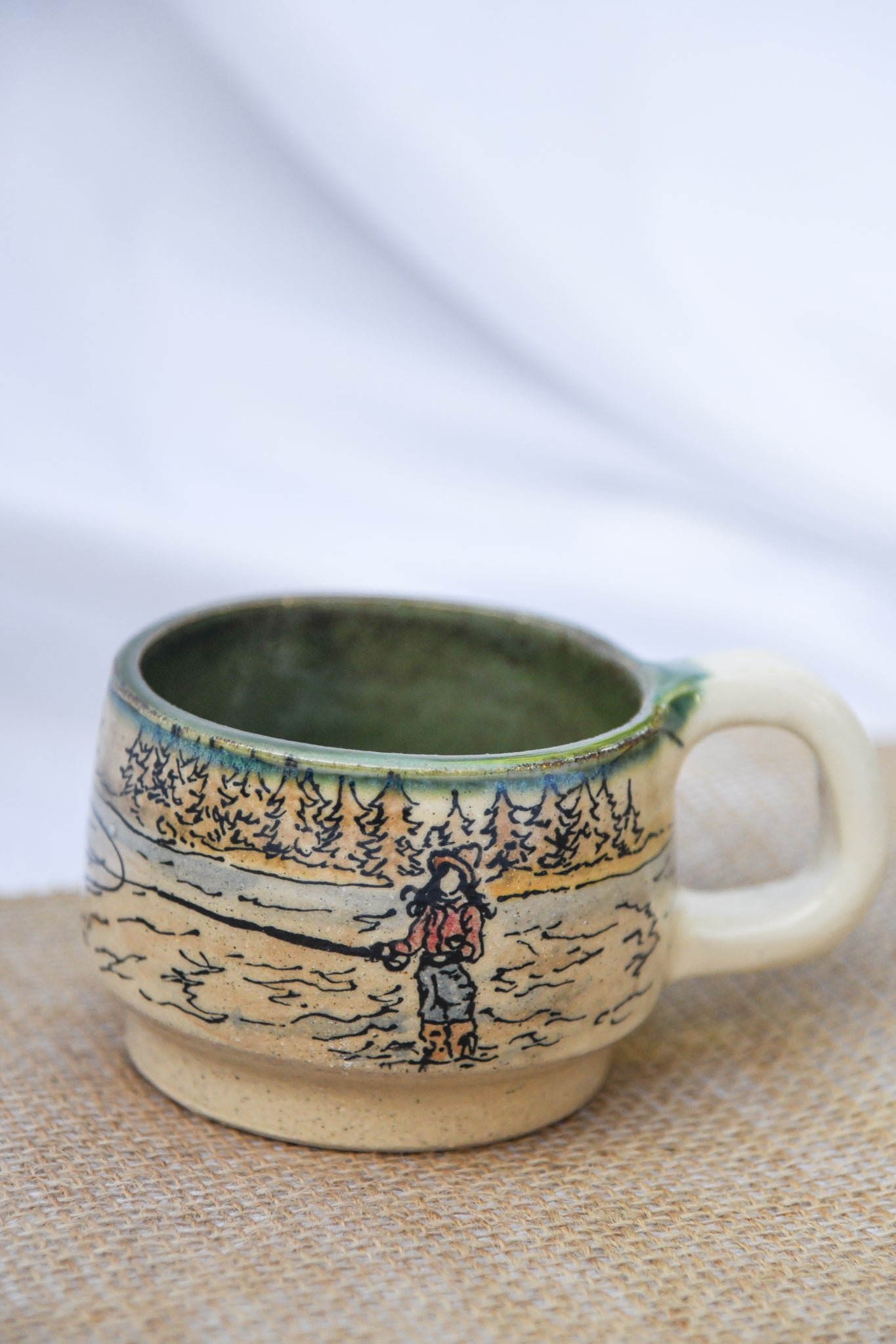 Lets Go Fishing Espresso Mug