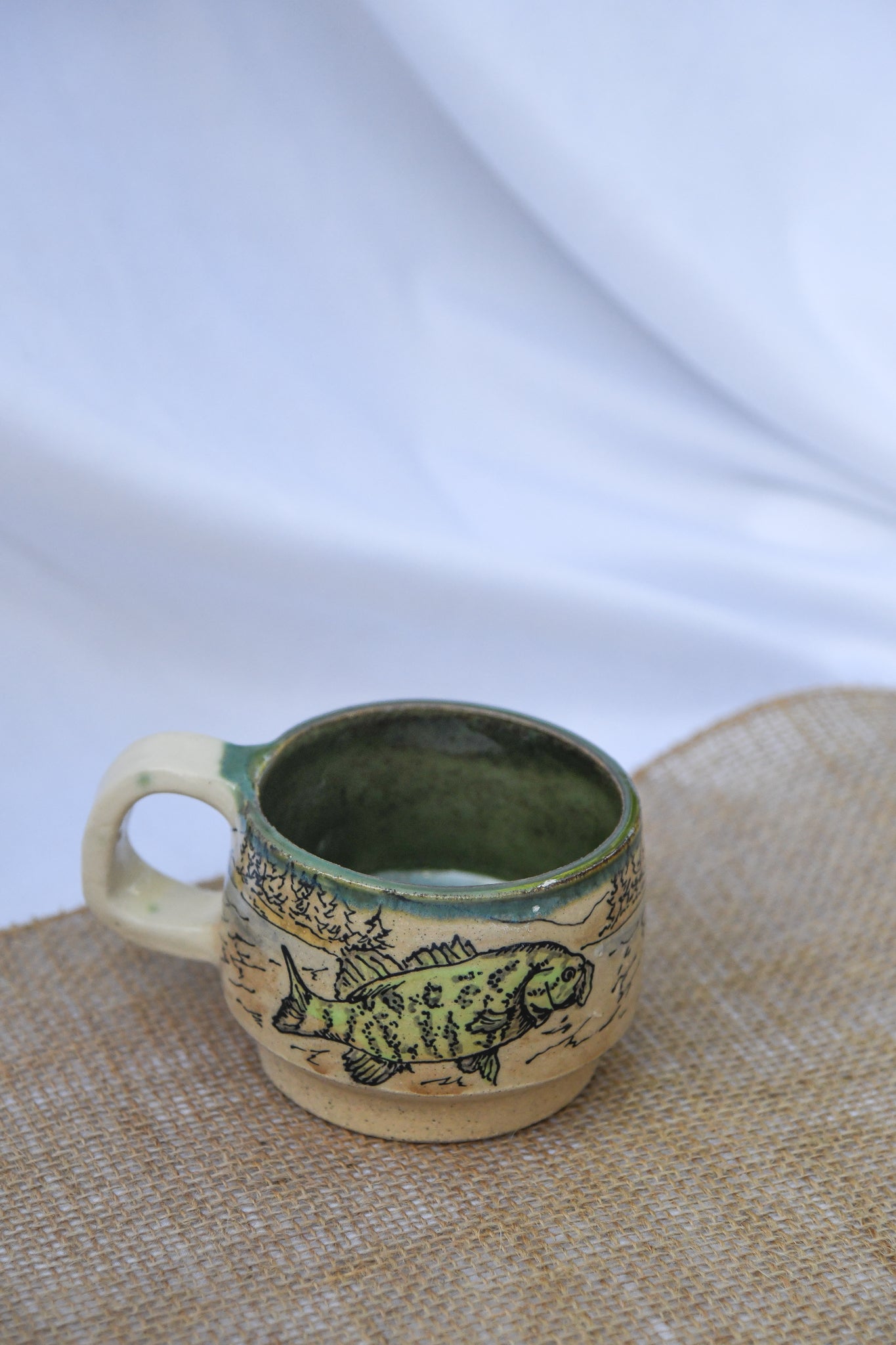 Lets Go Fishing Espresso Mug