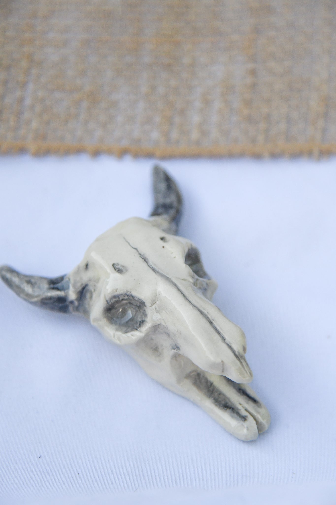 Bison Skull Figurine