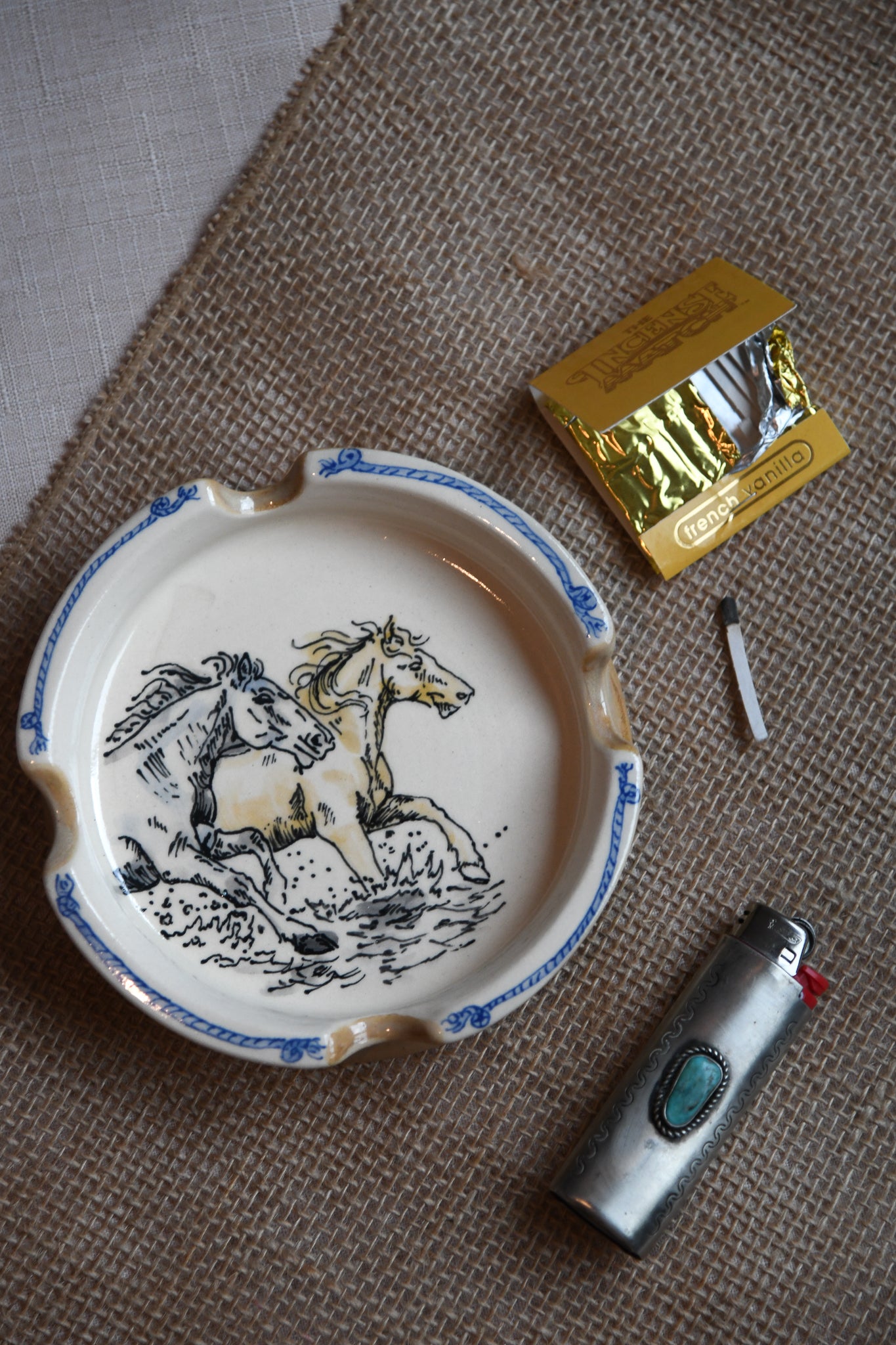 Running Horse Ashtray