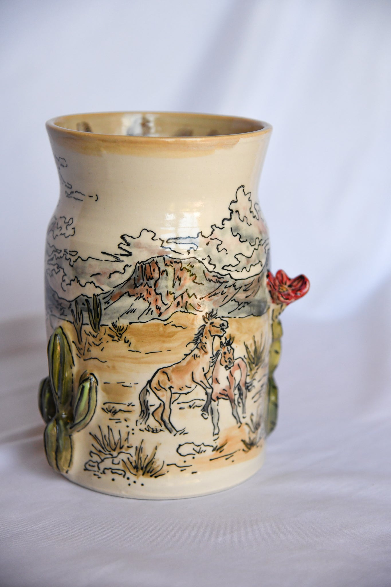 Desert Landscape Vase
